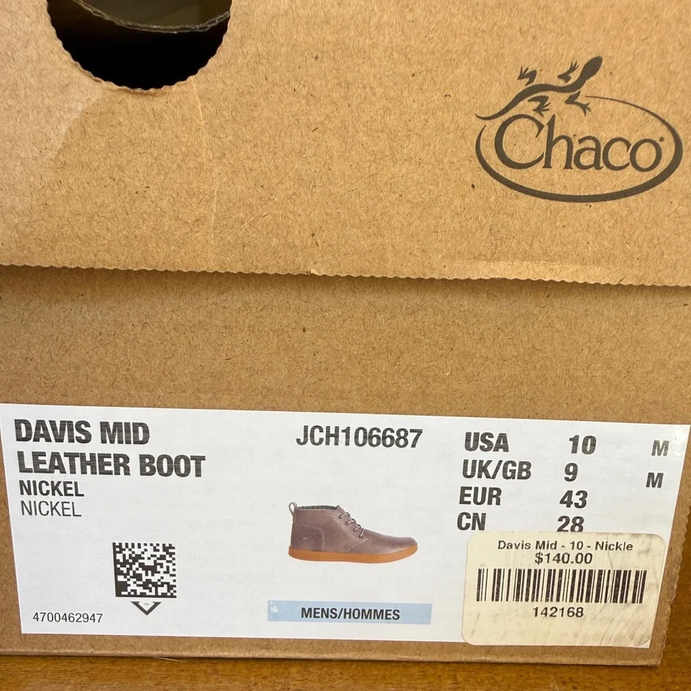 Chaco Chukka Boots Men’s 10 Brown Leather Comfort Lace Up